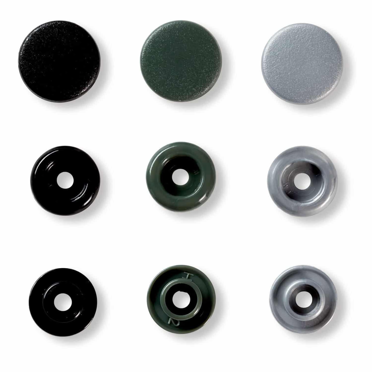 Prym Druckknöpfe Color Grau