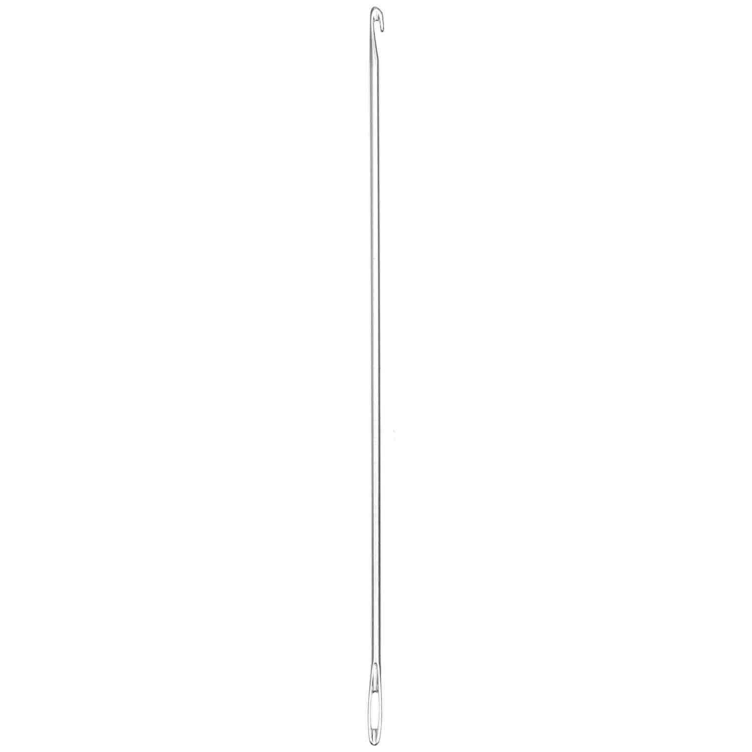 Rico Design Häkelnadel mit Öse Silber 2