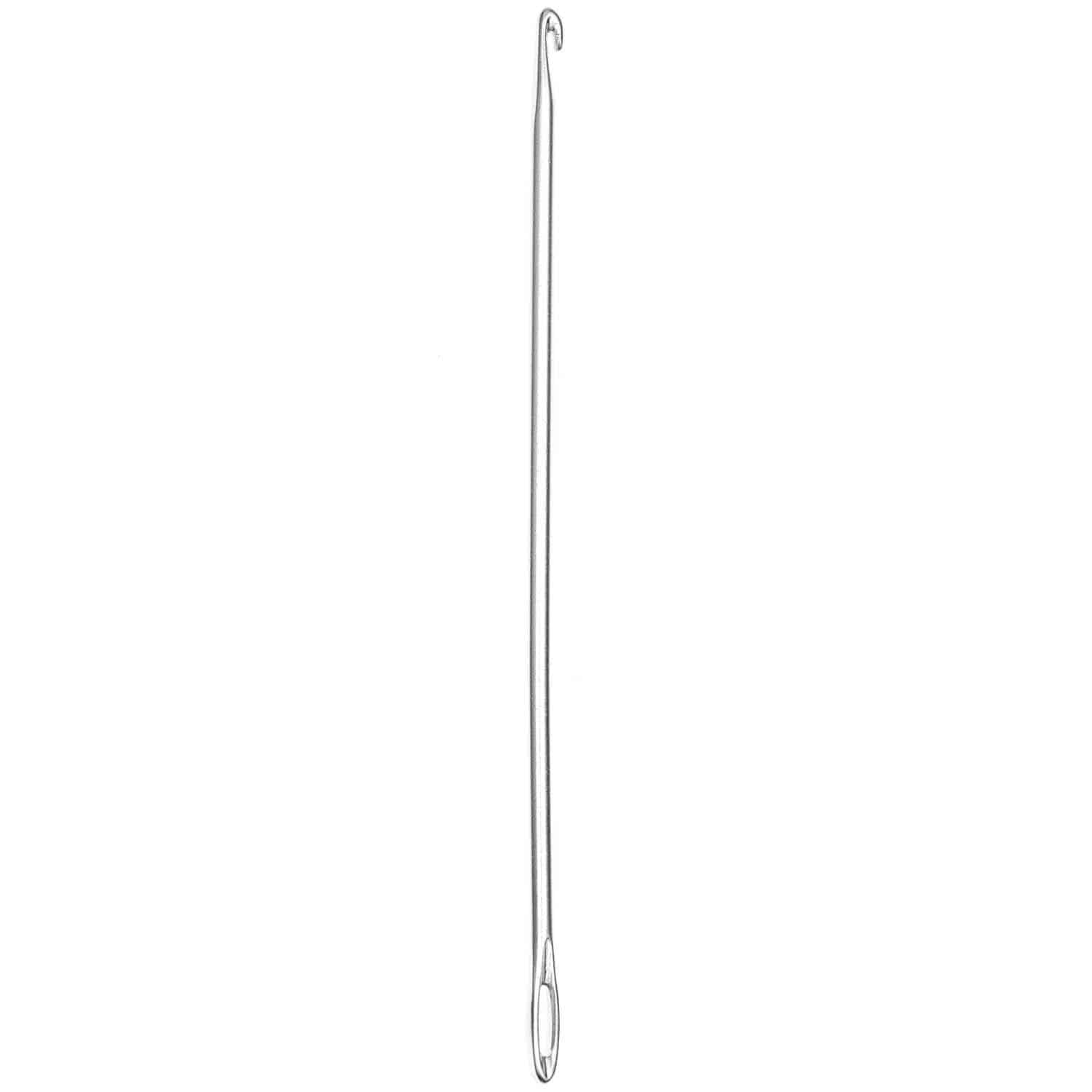 Rico Design Häkelnadel mit Öse Silber 4mm