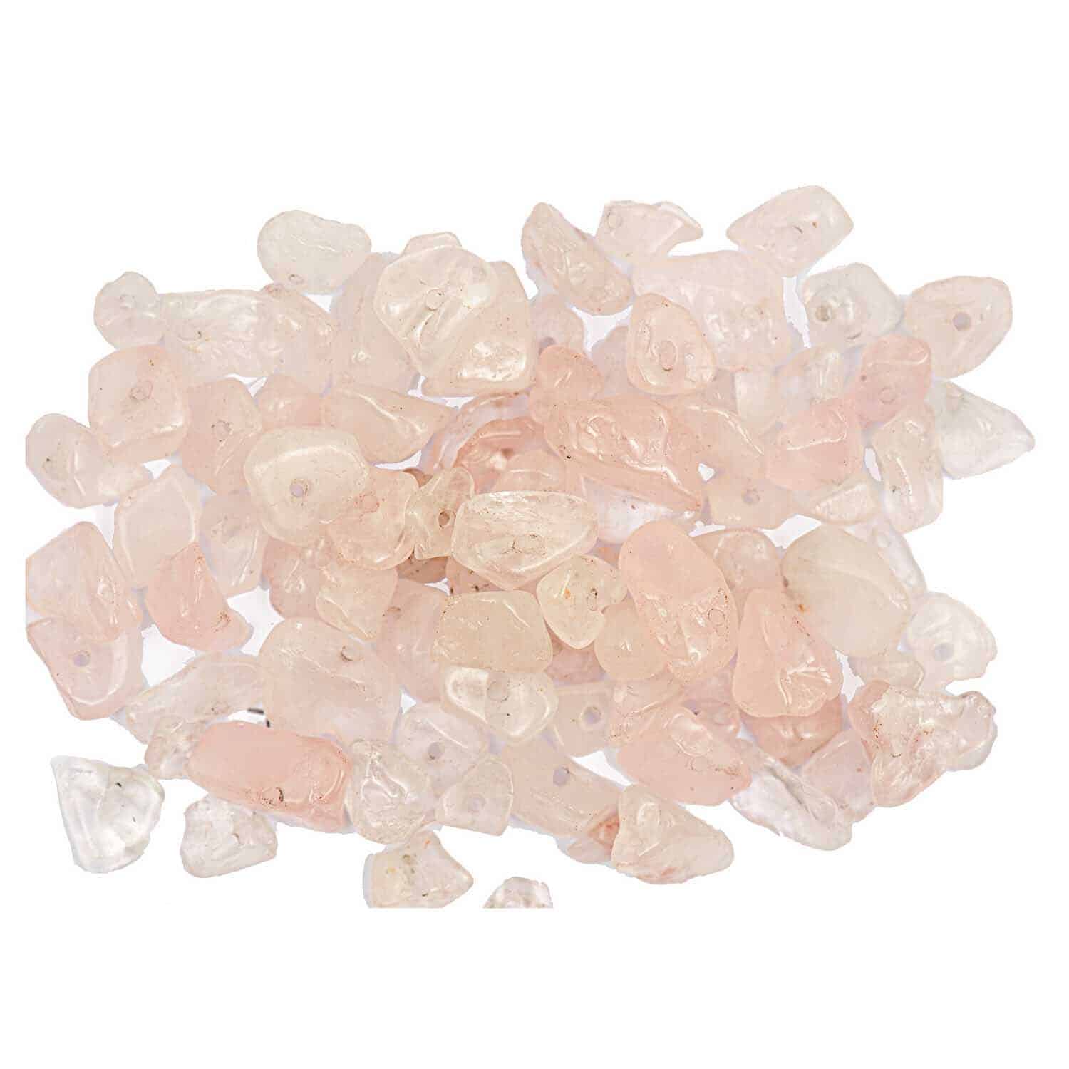 Rico Design Halbedelstein Splitter 18g Rosenquarz