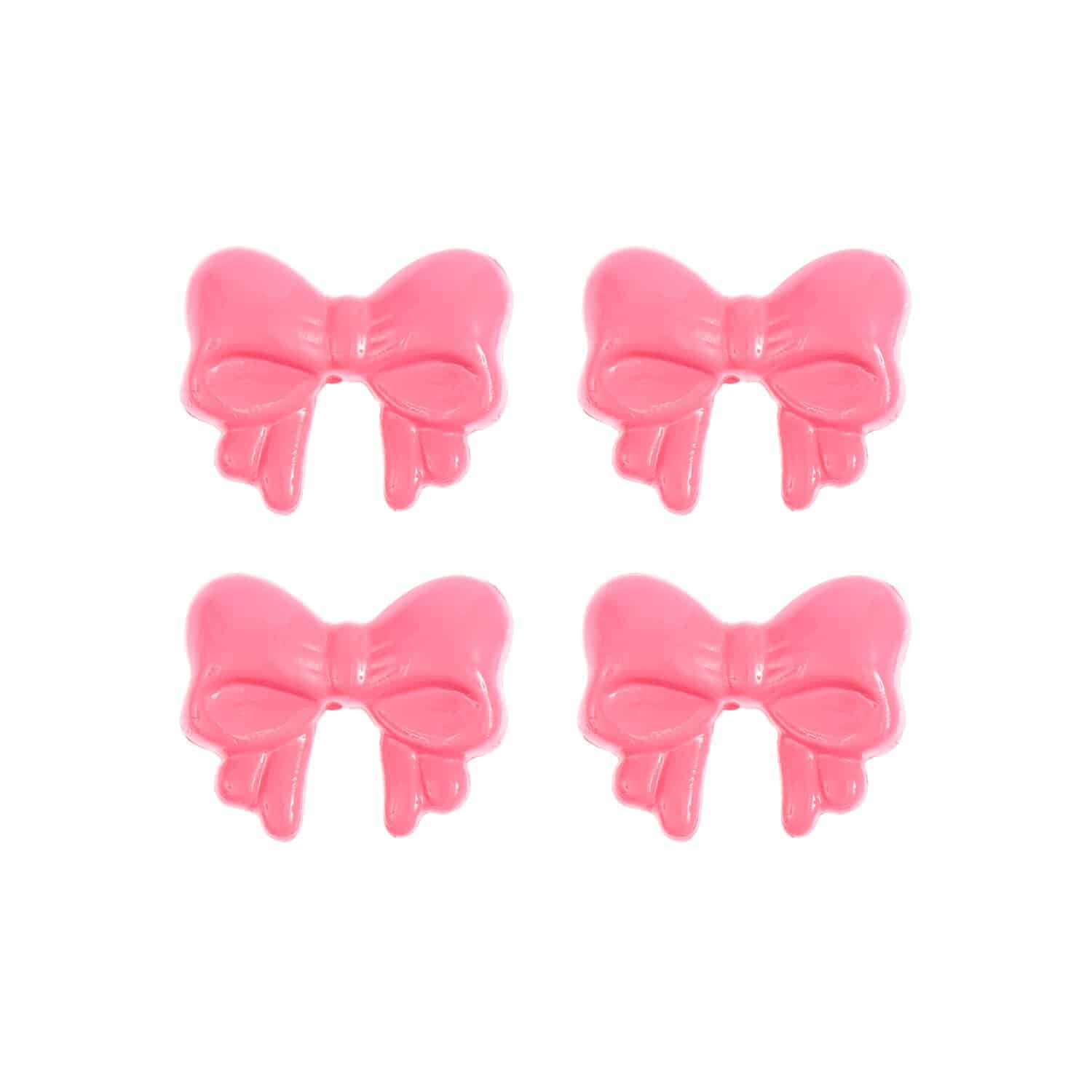 Rico Design Knöpfe Schleife Pink