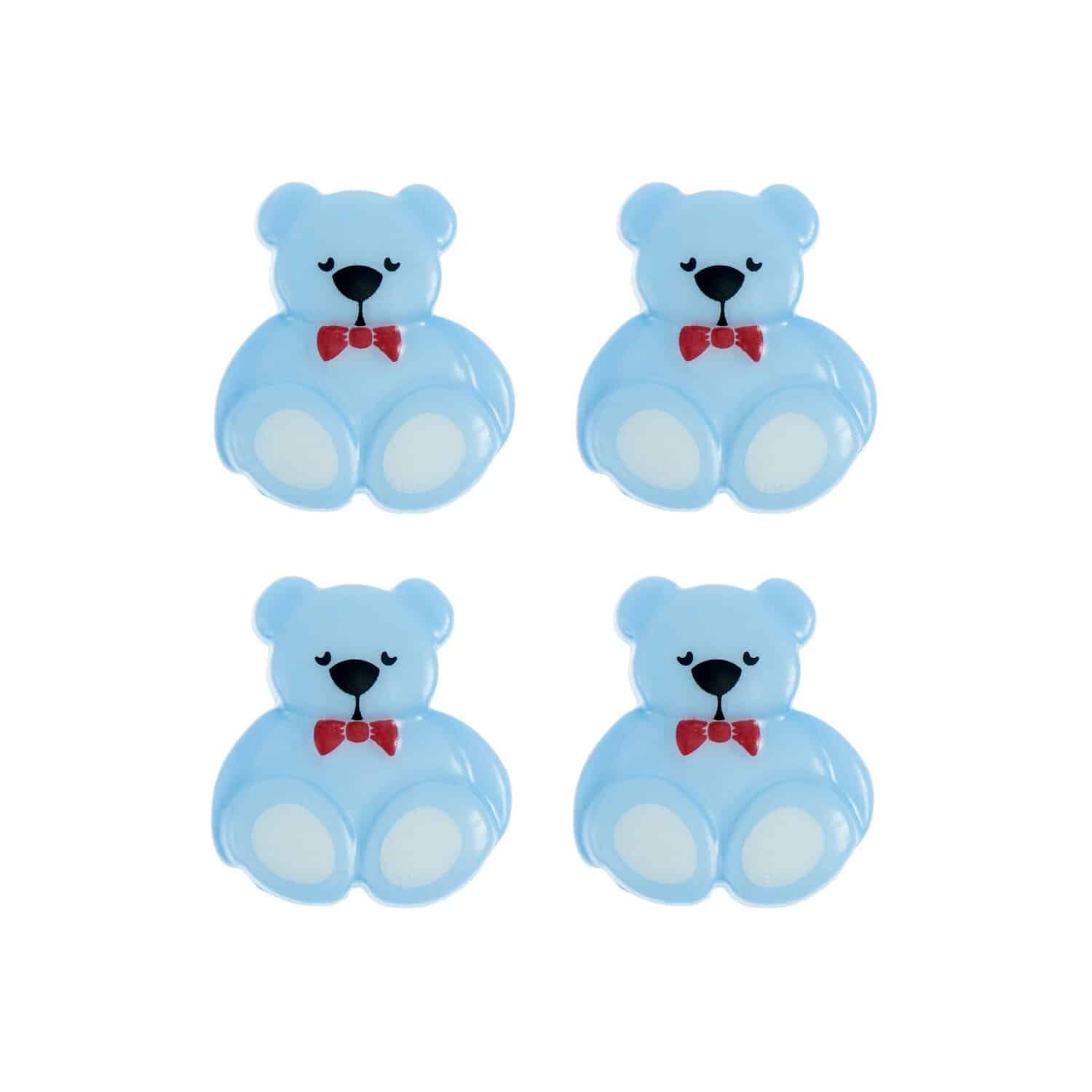 Rico Design Knöpfe Teddy Blau