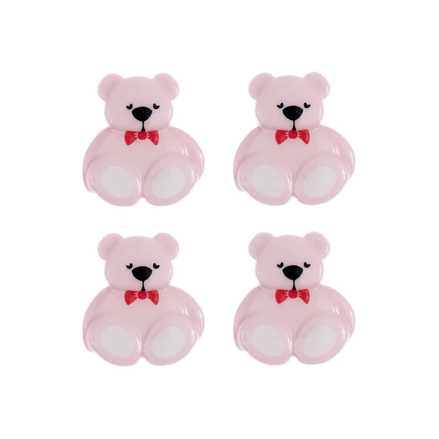 Rico Design Knöpfe Teddy Flieder