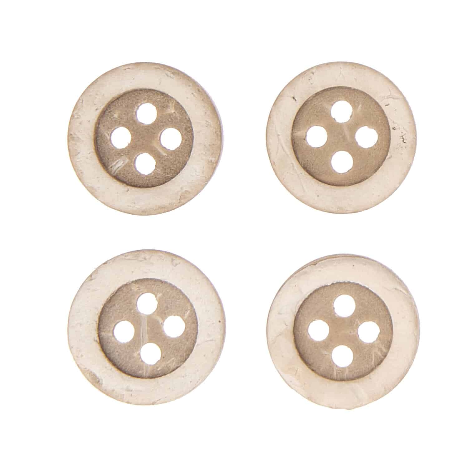 Rico Design Kokosnuss Knöpfe 12mm