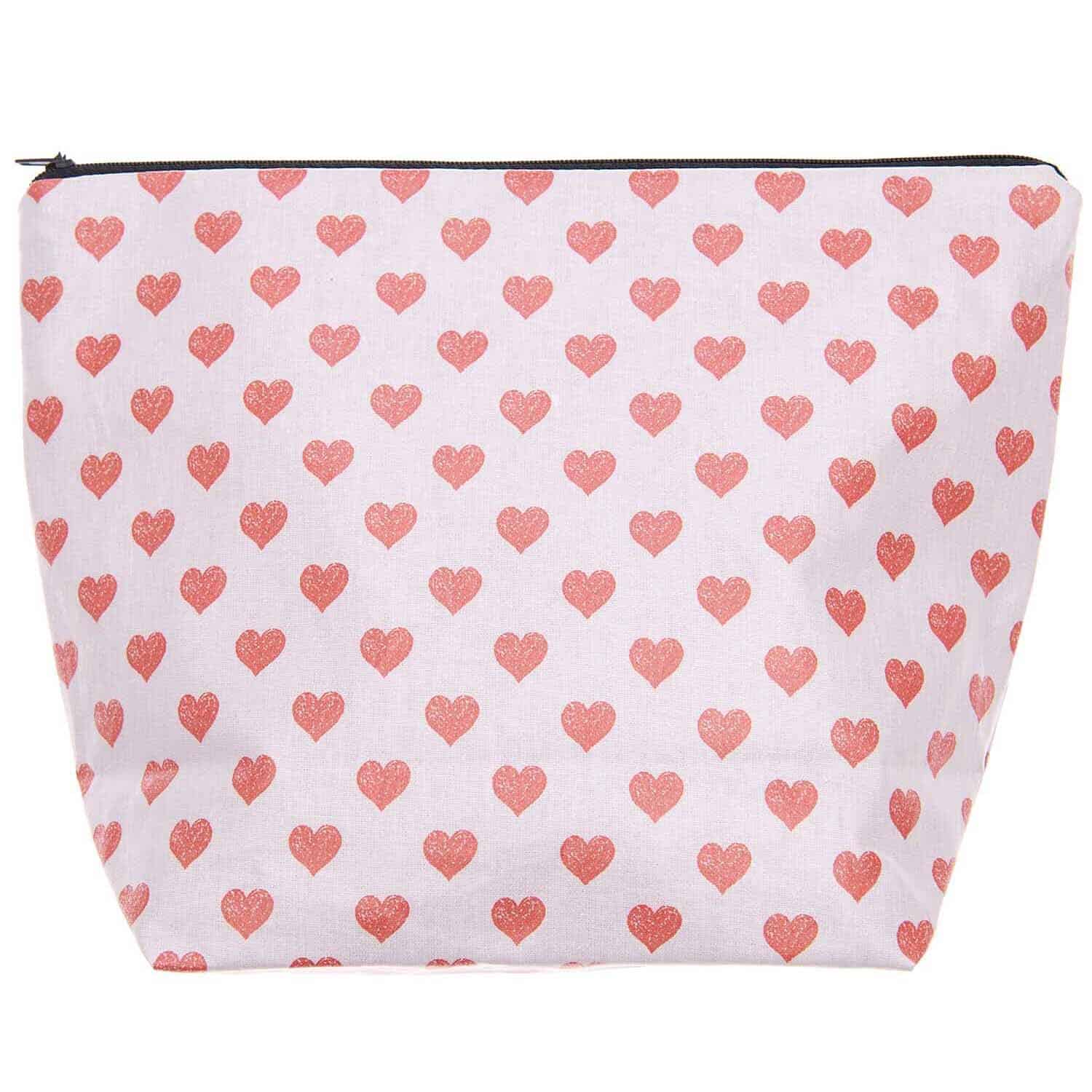 Rico Design Kosmetiktasche Herzen 28x21x9cm