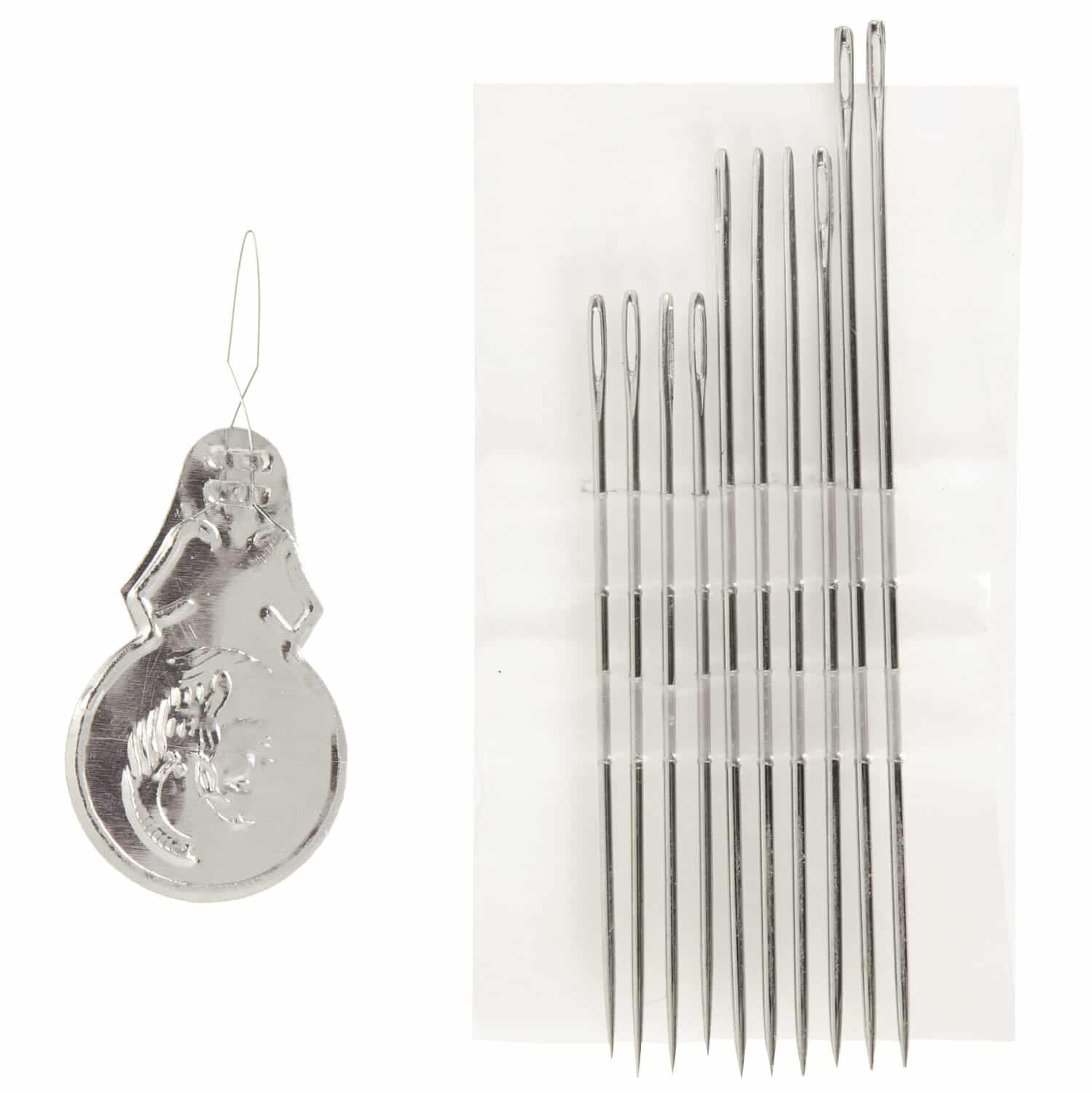 Rico Design Nähnadeln Set L mit Einfädler 10 Stück