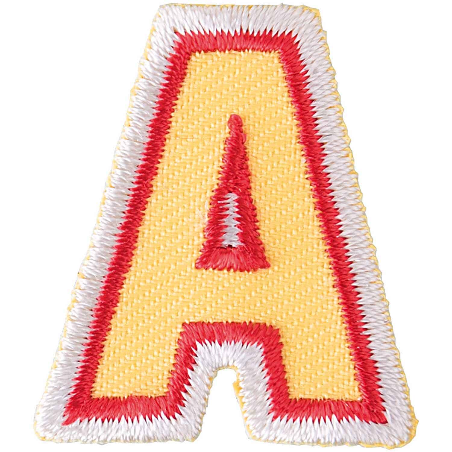 Rico Design Patch Buchstabe zum Aufbügeln 3