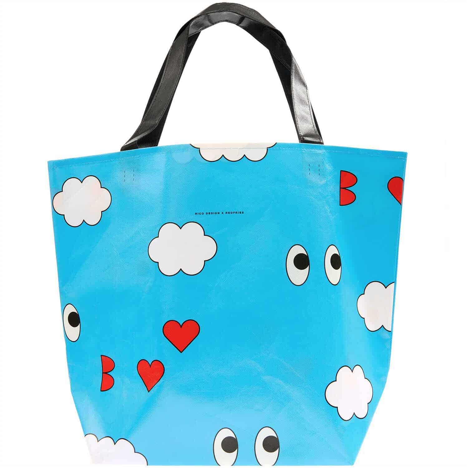 Rico Design Rico Design x Redfries Shopper Wolken blau 54x43x20cm