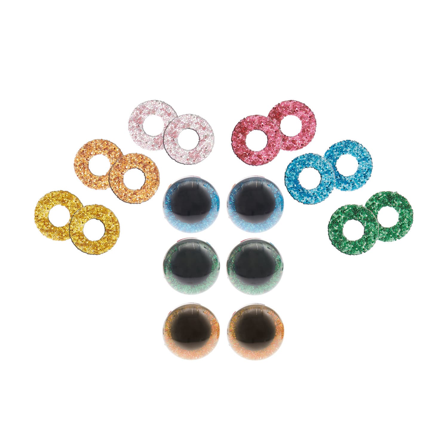 Rico Design Sicherheitsaugen-Set für Kuscheltiere 6 Farben