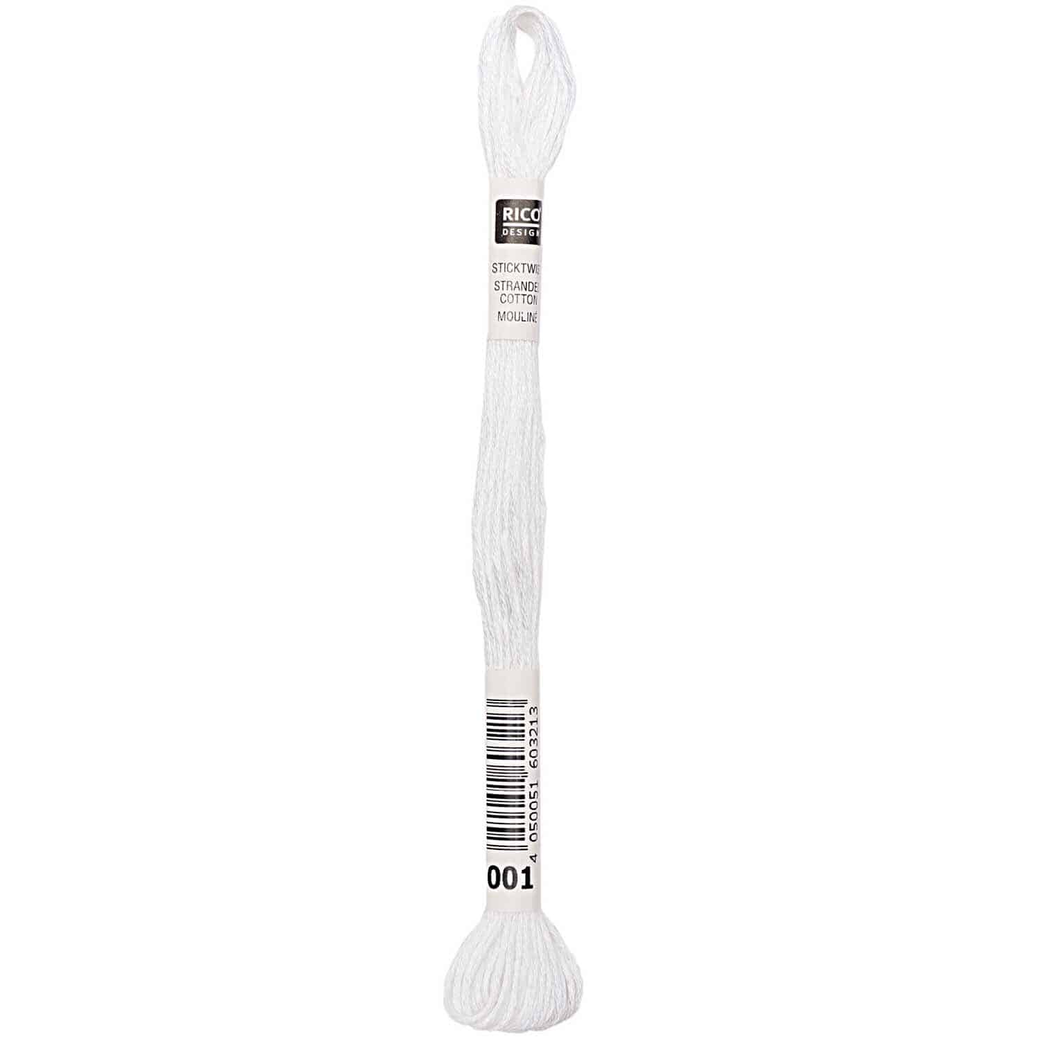 Rico Design Sticktwist 8m 001 Weiß