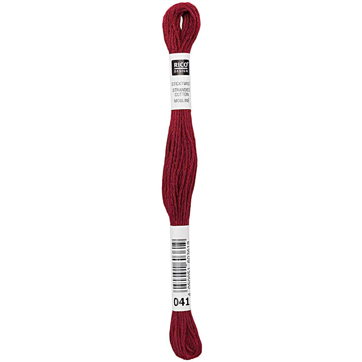 Rico Design Sticktwist 8m 041 Rot