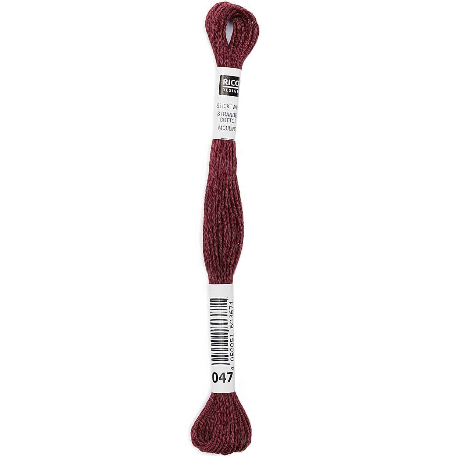 Rico Design Sticktwist 8m 047 Altrosa