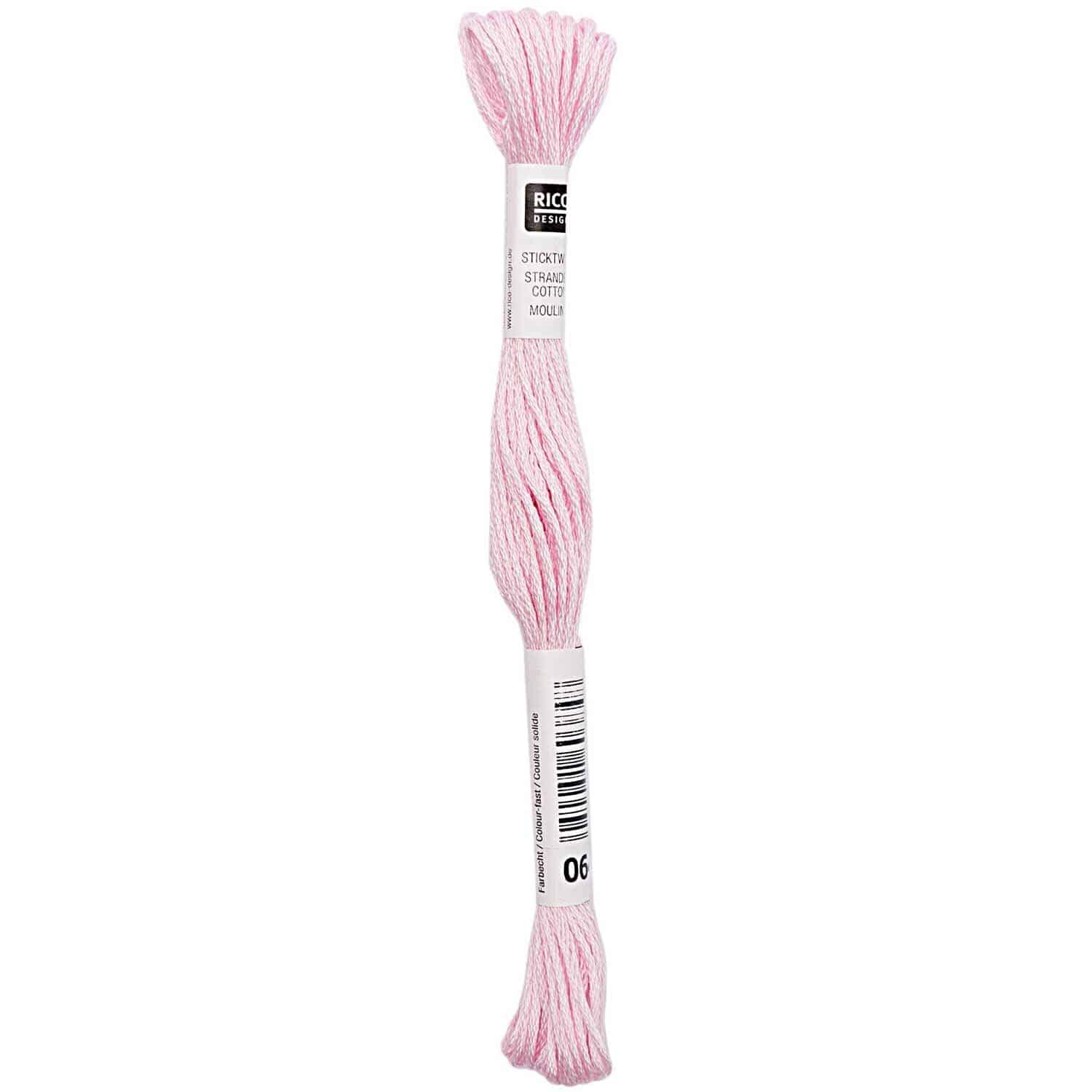 Rico Design Sticktwist 8m 064 Hellrosa