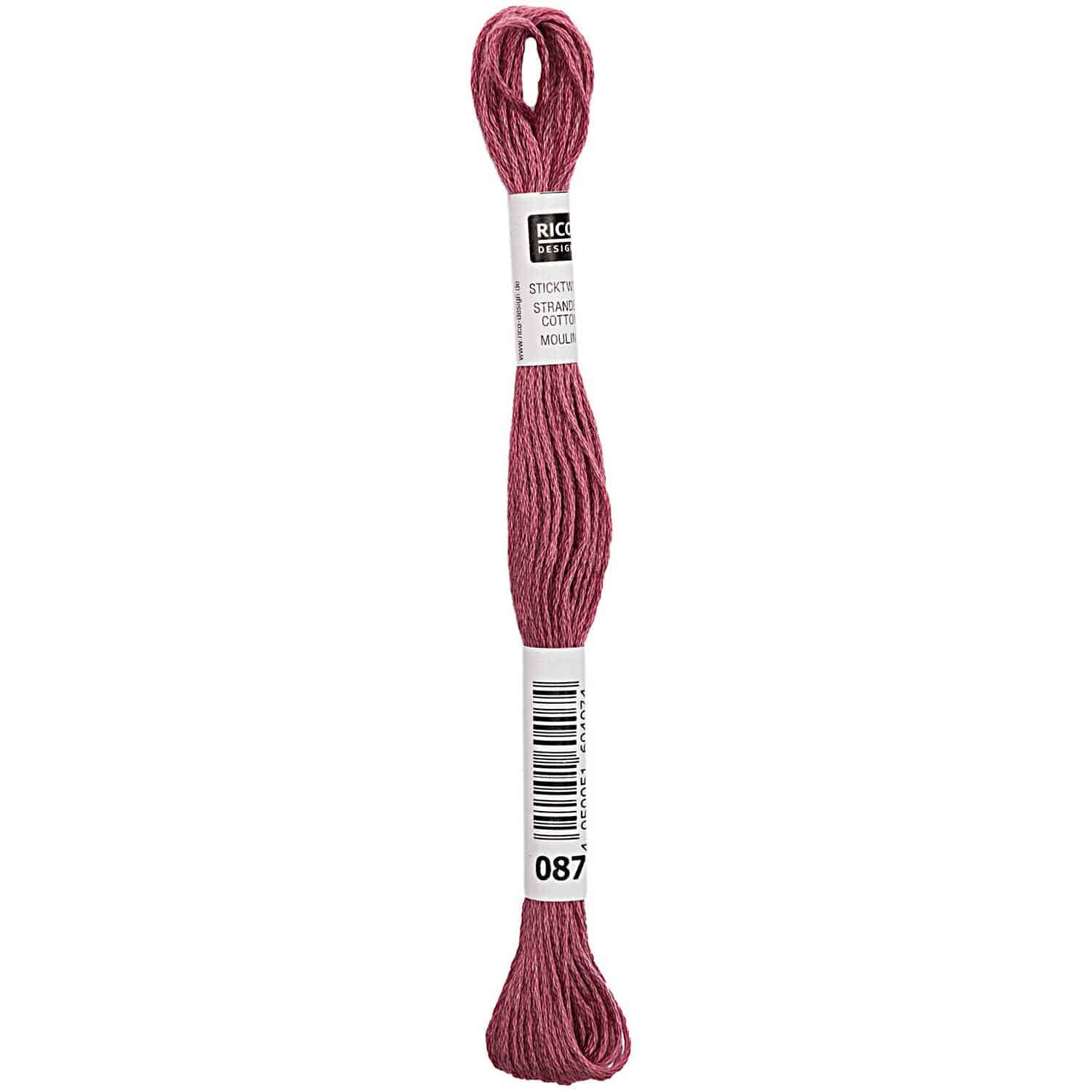 Rico Design Sticktwist 8m 087 Weinrot