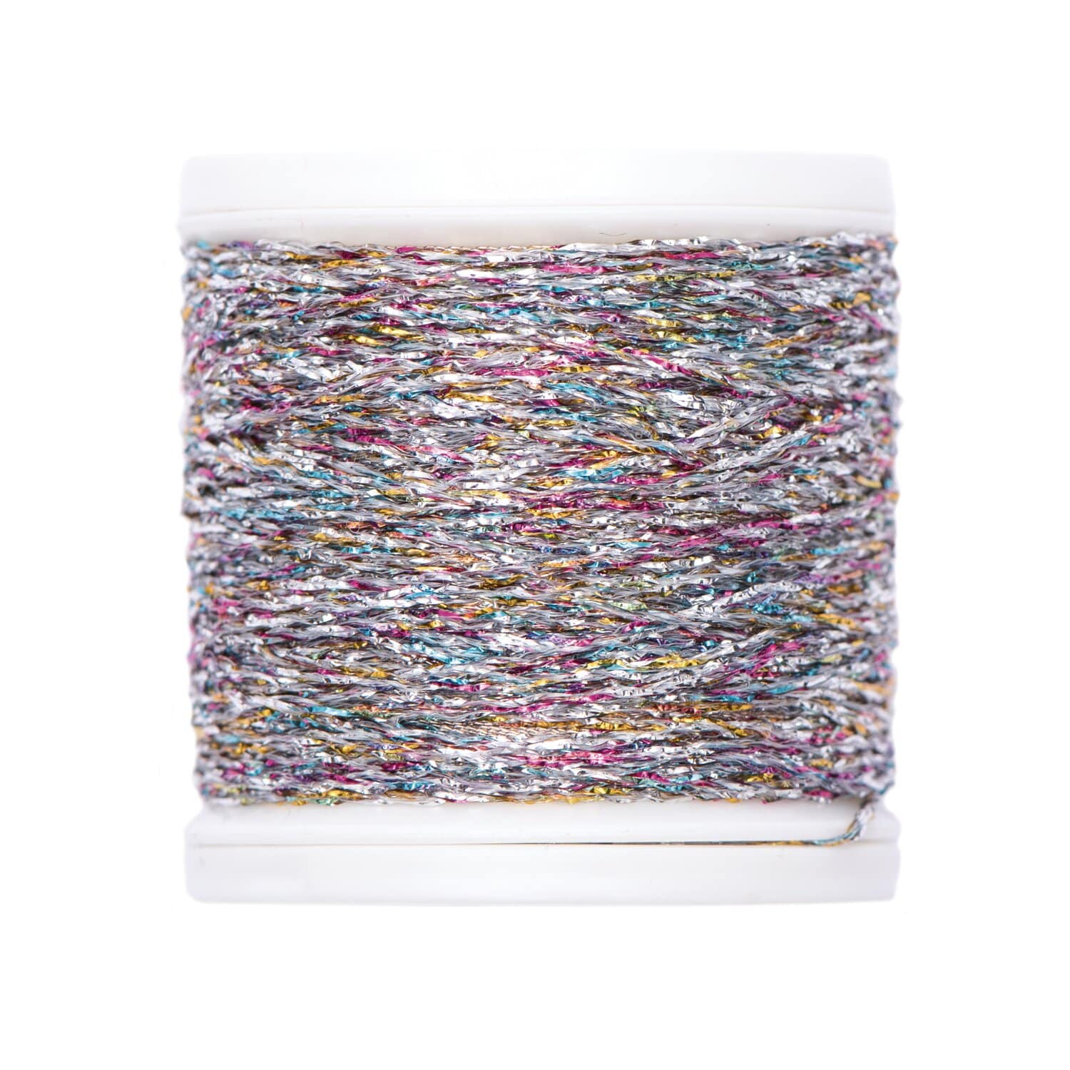 Rico Design Sticktwist Metallic No. 10 40m Silber-Mehrfarbig