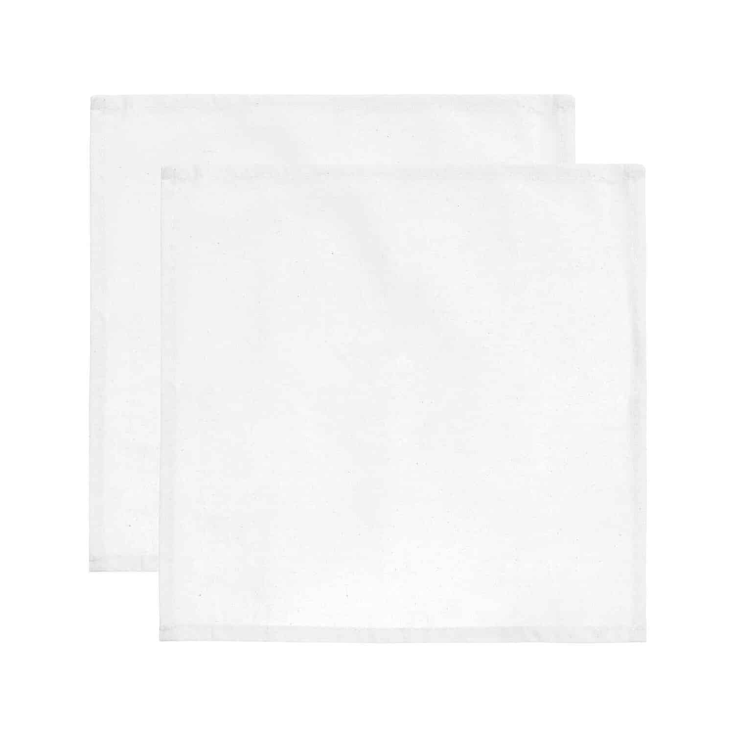 Rico Design Stoffserviette 2 Stück weiß 30x30cm