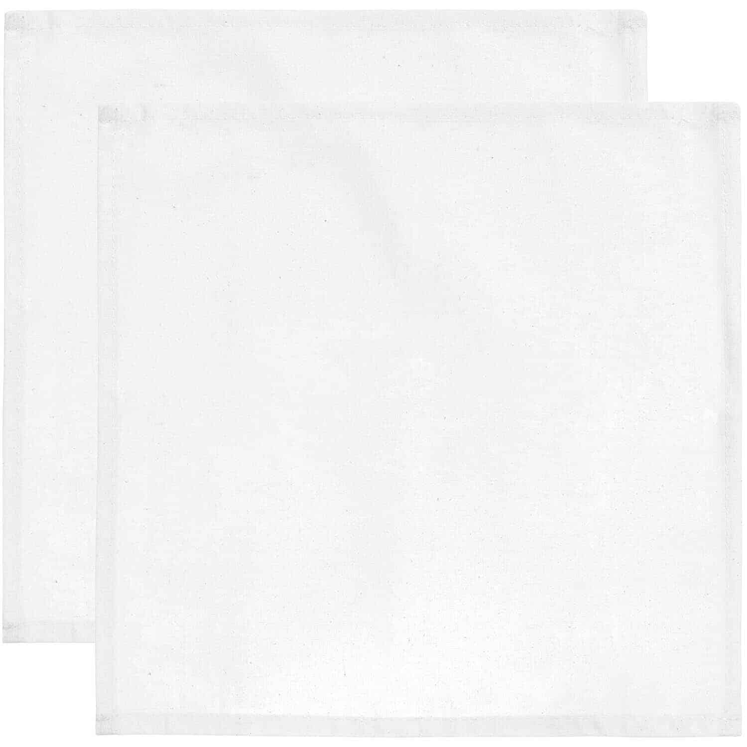 Rico Design Stoffserviette 2 Stück weiß 45x45cm