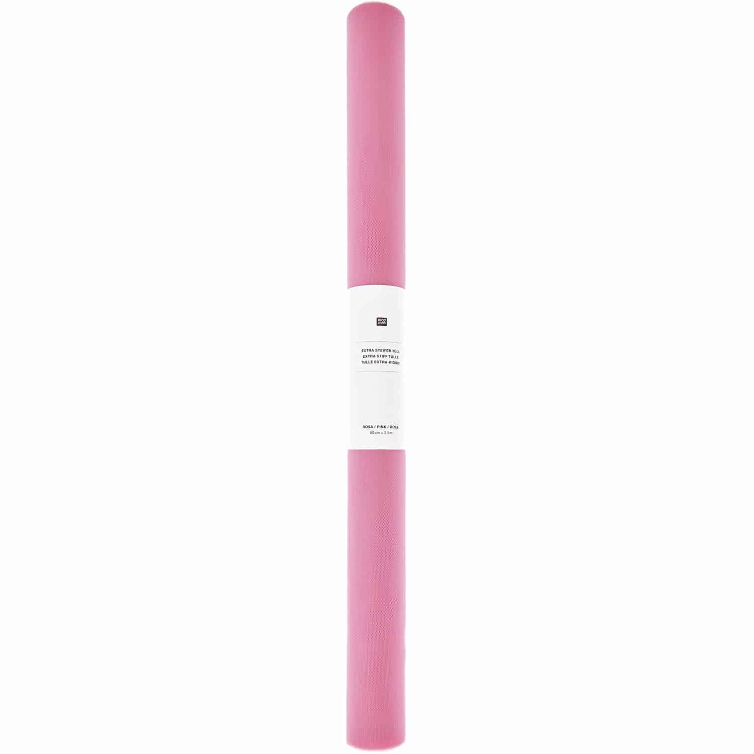 Rico Design Tüll extra steif Rosa