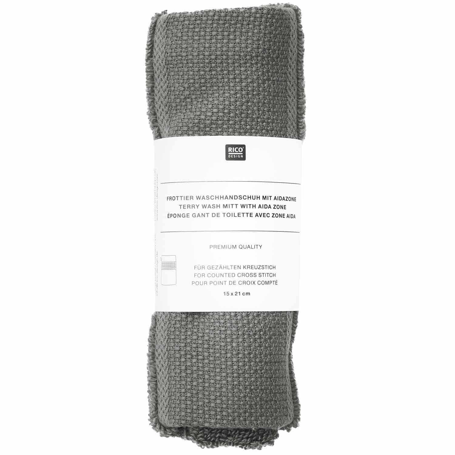 Rico Design Waschhandschuh Anthrazit