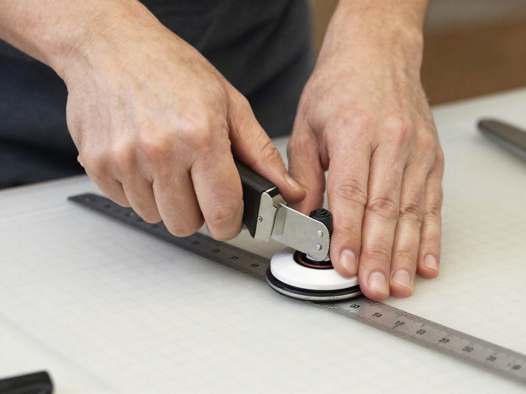 Rollschneider oder Stoffschere