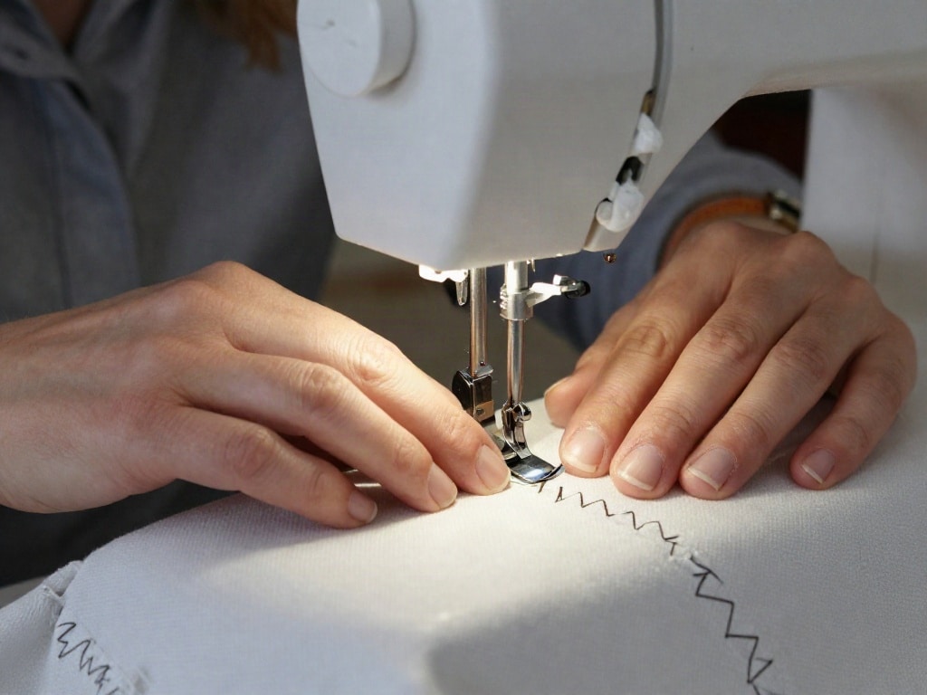 Stoff versäubern ohne Overlock